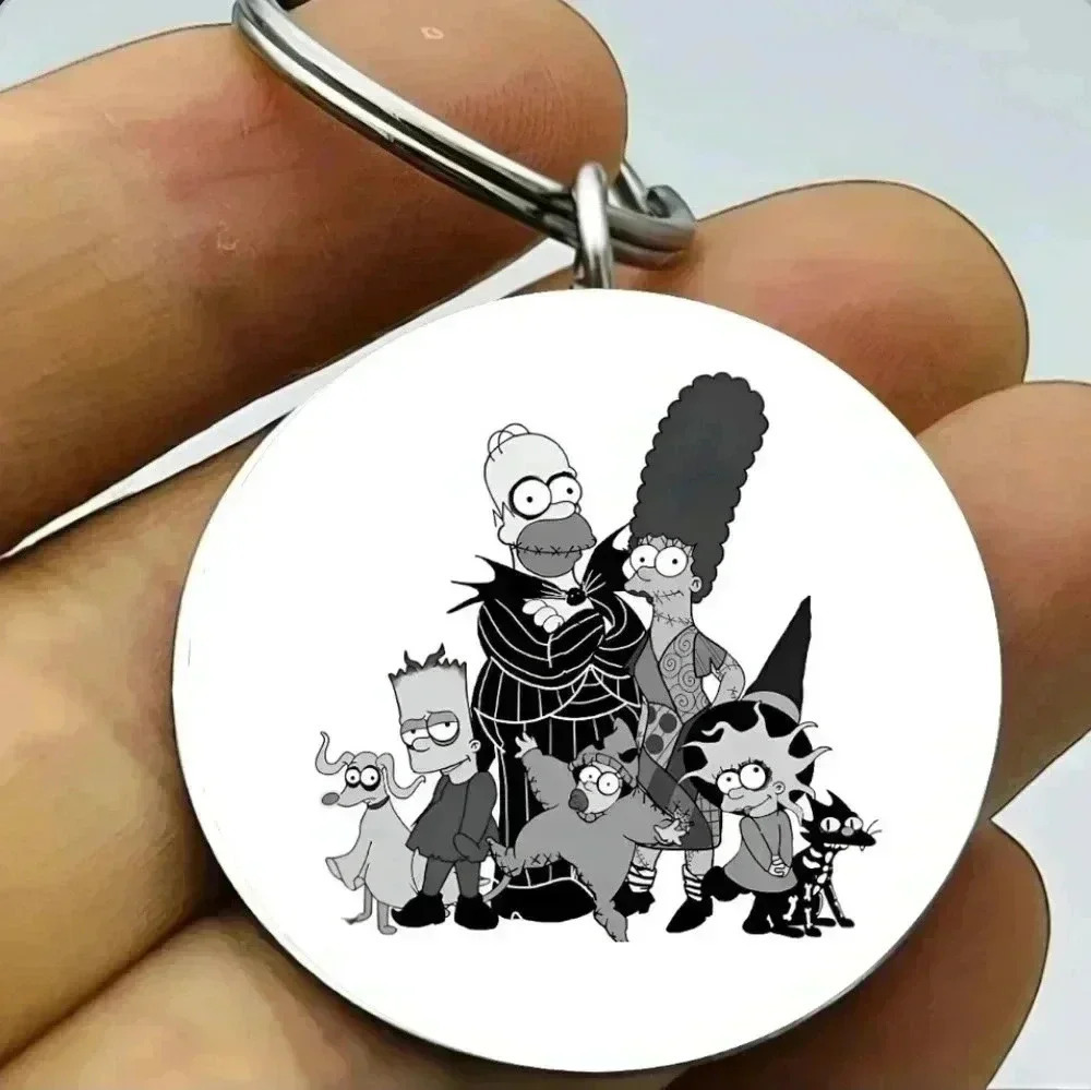 Simpsons halloween party Hot funny Keychain